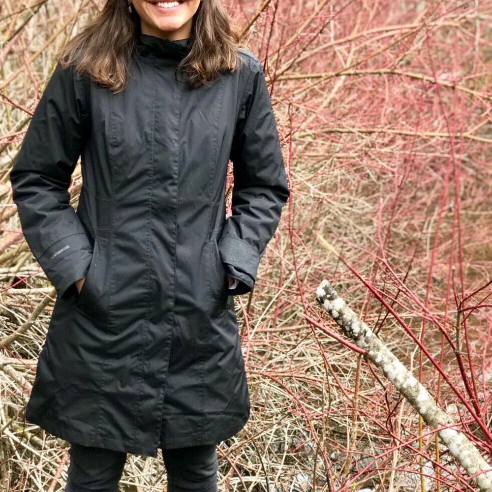 Eddie Bauer girl on the go trench